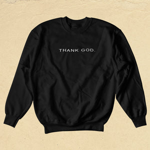 THANK GOD. Sweater "English" - Black