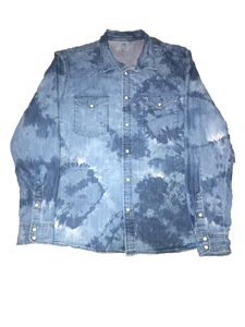 Custom Jean Jacket Thank God Language [Exclusive]